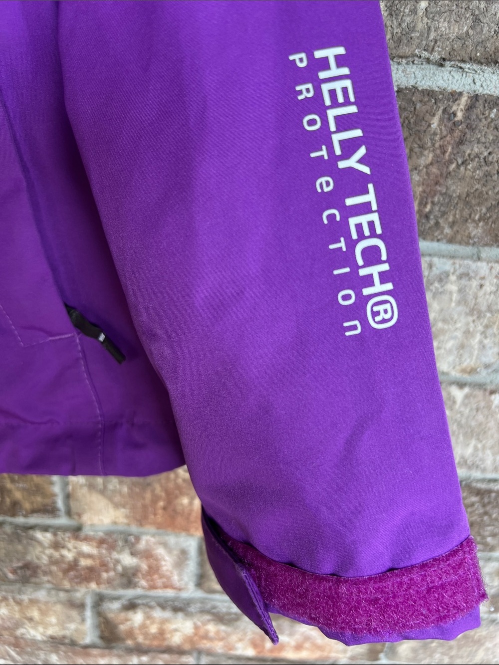 Helly Hansen Outdoor Purple Hooded Full Zip Rain Coat Jacket Women’s Size M - Picture 6 of 13
